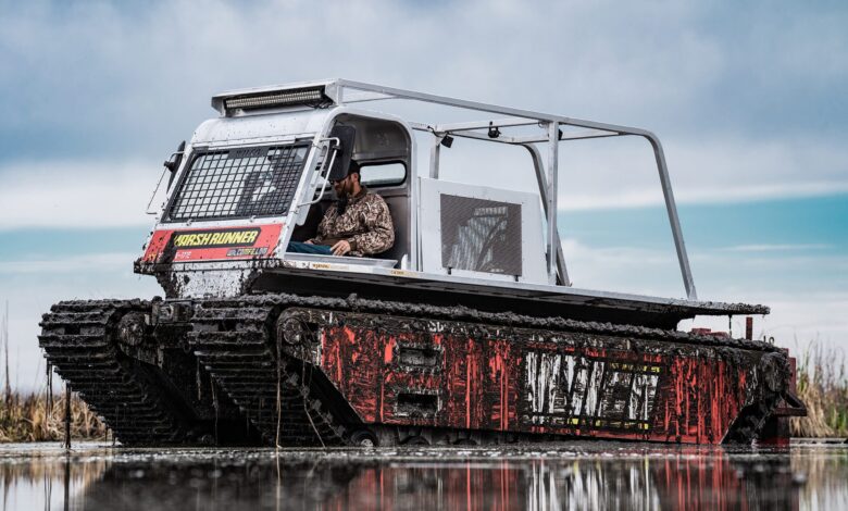 Marsh Buggy with Cutter: Basic Stuff for Wetland Exercises